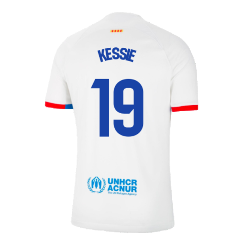 2023-2024 Barcelona Away Shirt (Kessie 19)