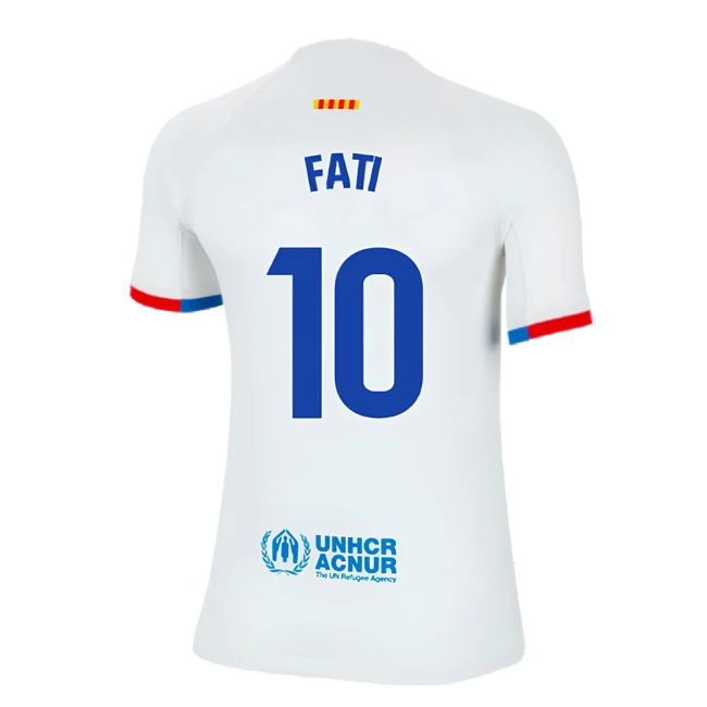 2023-2024 Barcelona Away Shirt (Kids) (Fati 10)