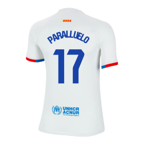 2023-2024 Barcelona Away Shirt (Kids) (Paralluelo 17)