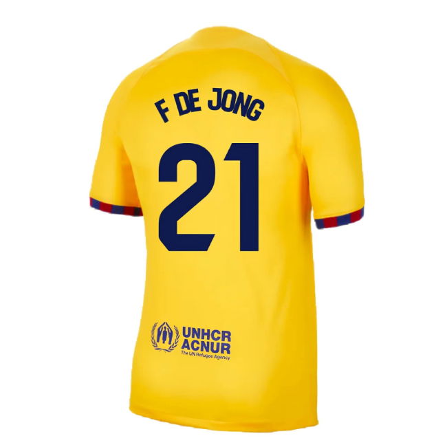 2023-2024 Barcelona Fourth Shirt (F De Jong 21)