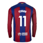 2023-2024 Barcelona Home Long Sleeve Shirt (Ferran 11)