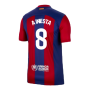 2023-2024 Barcelona Home Shirt (A Iniesta 8)