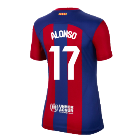 2023-2024 Barcelona Home Shirt (Ladies) (Alonso 17)