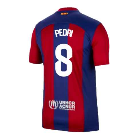 2023-2024 Barcelona Home Shirt (Pedri 8)