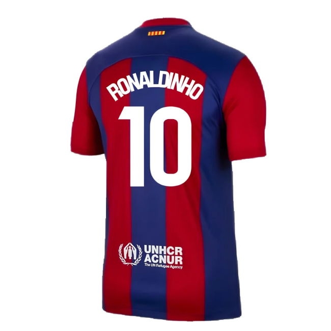 2023-2024 Barcelona Home Shirt (Ronaldinho 10)