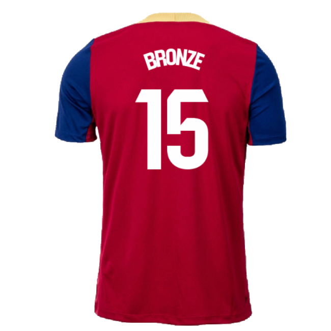 2023-2024 Barcelona Strike Training Shirt (Red) (Bronze 15)