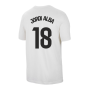 2023-2024 Barcelona Swoosh Club Tee (White) (Jordi Alba 18)