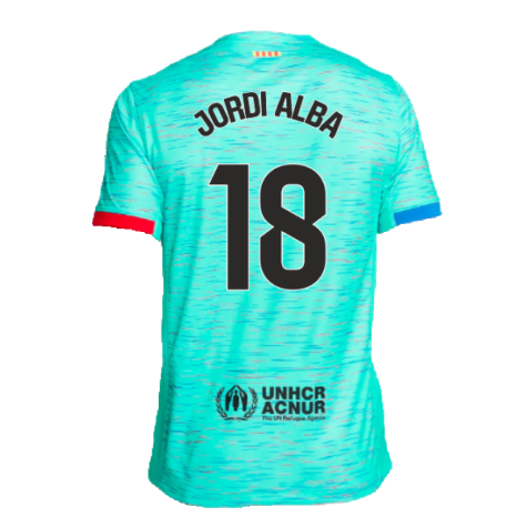 2023-2024 Barcelona Third Shirt (Jordi Alba 18)