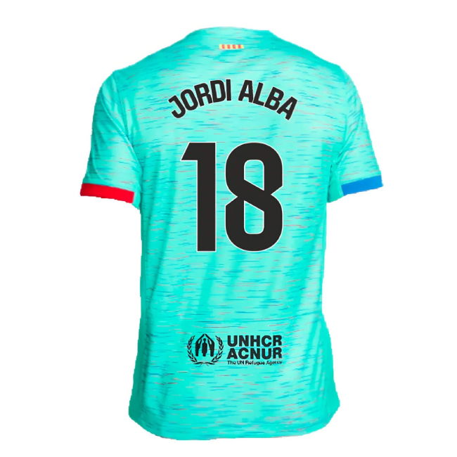 2023-2024 Barcelona Third Shirt (Jordi Alba 18)