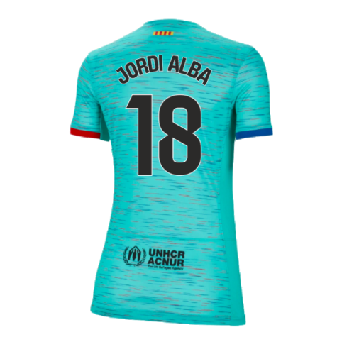 2023-2024 Barcelona Third Shirt (Ladies) (Jordi Alba 18)
