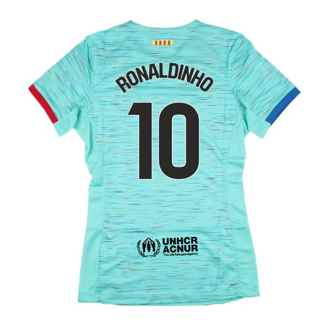 2023-2024 Barcelona Third Shirt (Womens) (Ronaldinho 10)