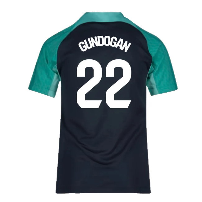 2023-2024 Barcelona Training Shirt (Thunder) - Kids (Gundogan 22)