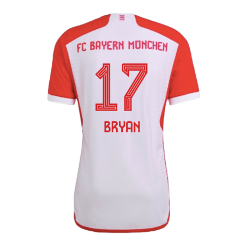2023-2024 Bayern Munich Authentic Home Shirt (Bryan 17)