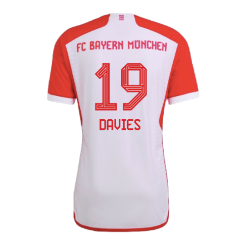 2023-2024 Bayern Munich Authentic Home Shirt (Davies 19)