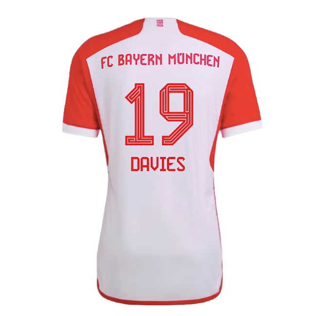 2023-2024 Bayern Munich Authentic Home Shirt (Davies 19)
