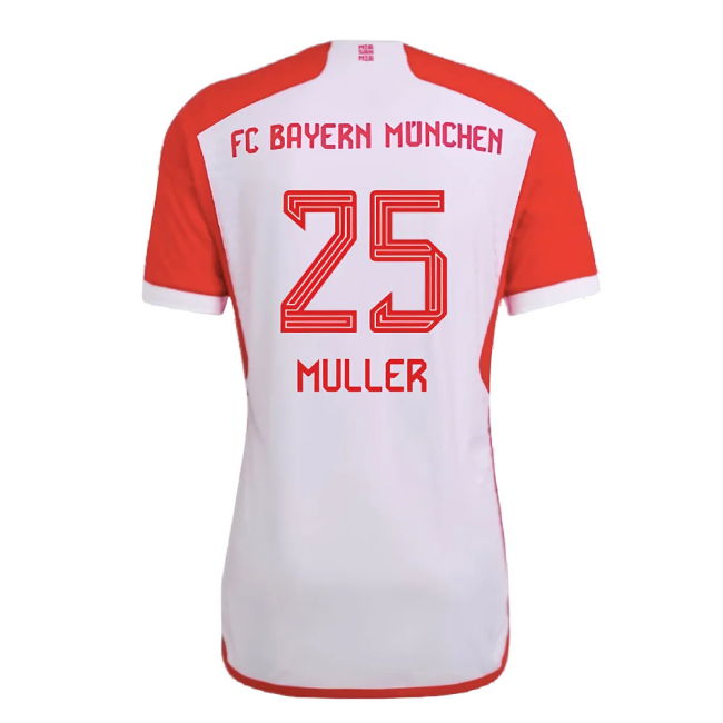 2023-2024 Bayern Munich Authentic Home Shirt (Muller 25)