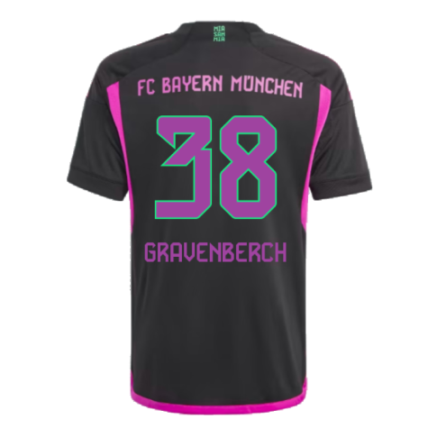 2023-2024 Bayern Munich Away Shirt (Kids) (Gravenberch 38)