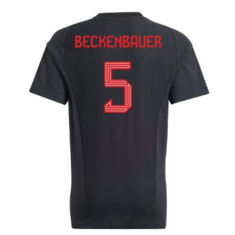 2023-2024 Bayern Munich Core Tee (Black) - Kids (Beckenbauer 5)