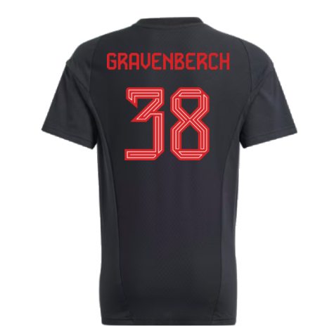 2023-2024 Bayern Munich Core Tee (Black) - Kids (Gravenberch 38)