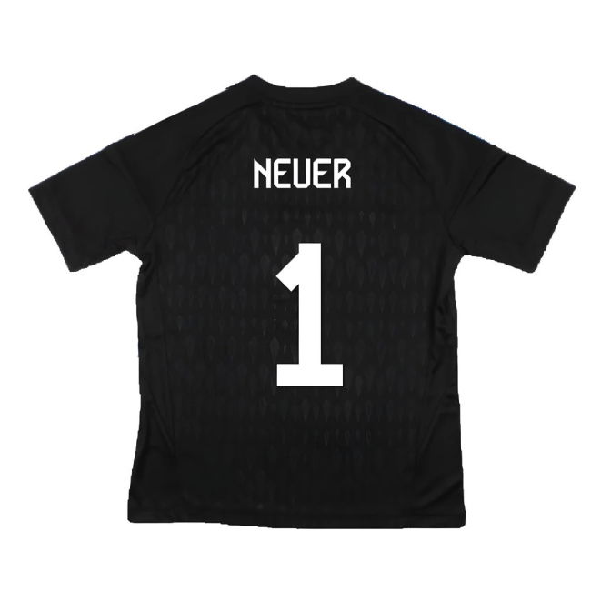 2023-2024 Bayern Munich Goalkeeper Shirt (Black) - Kids (NEUER 1)