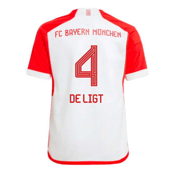 2023-2024 Bayern Munich Home Shirt (Kids) (De Ligt 4)