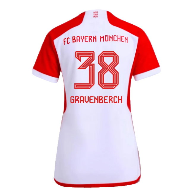 2023-2024 Bayern Munich Home Shirt (Ladies) (Gravenberch 38)