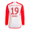 2023-2024 Bayern Munich Long Sleeve Home Shirt (Davies 19)