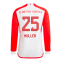 2023-2024 Bayern Munich Long Sleeve Home Shirt (Kids) (Muller 25)