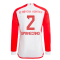 2023-2024 Bayern Munich Long Sleeve Home Shirt (Upamecano 2)