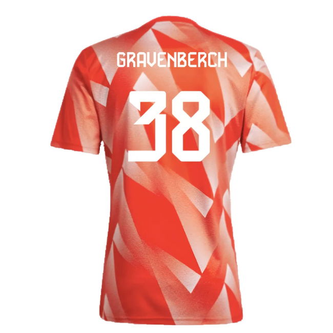 2023-2024 Bayern Munich Pre-Match Shirt (Red) (Gravenberch 38)