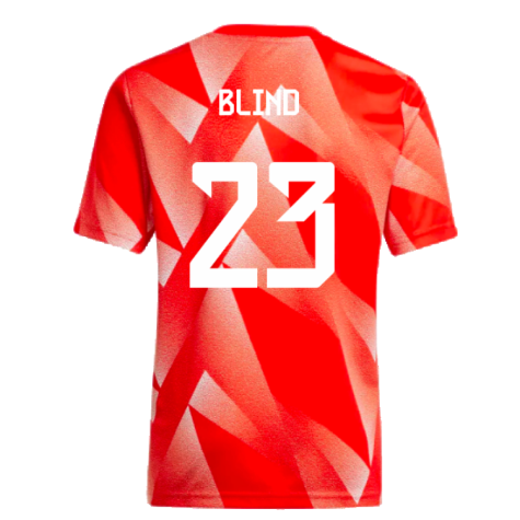 2023-2024 Bayern Munich Pre-Match Shirt (Red) - Kids (Blind 23)