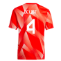 2023-2024 Bayern Munich Pre-Match Shirt (Red) - Kids (De Ligt 4)