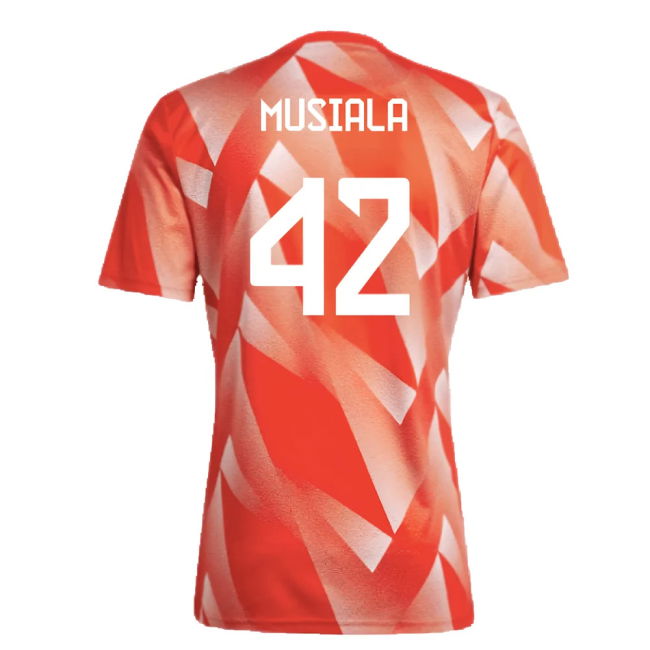 2023-2024 Bayern Munich Pre-Match Shirt (Red) (Musiala 42)