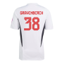 2023-2024 Bayern Munich Training Shirt (White) (Gravenberch 38)