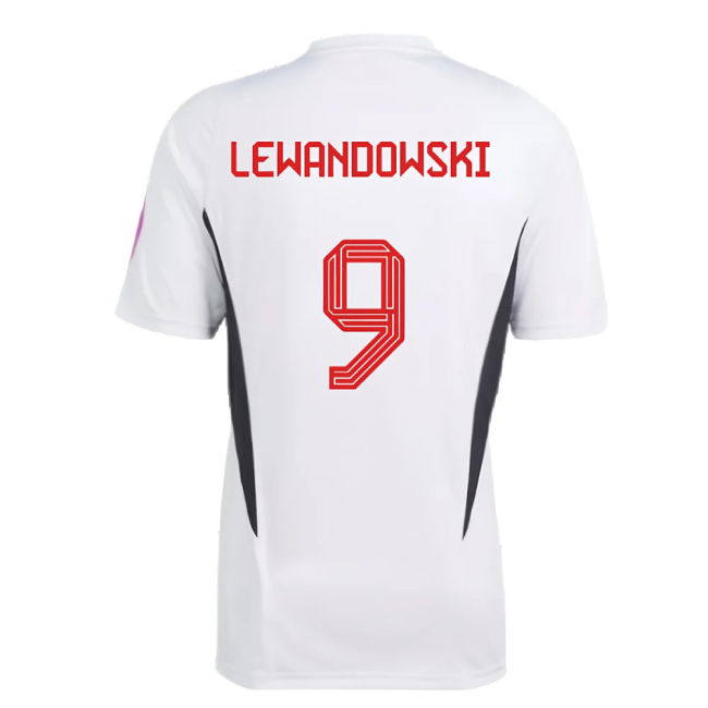 2023-2024 Bayern Munich Training Shirt (White) (Lewandowski 9)