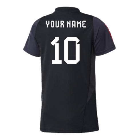 2023-2024 Belgium Training Jersey (Black) - Ladies (Your Name)