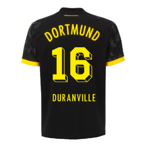 2023-2024 Borussia Dortmund Away Shirt (Duranville 16)
