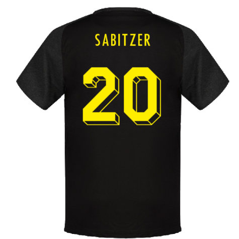 2023-2024 Borussia Dortmund Casuals Tee (Black) (Sabitzer 20)