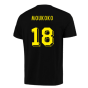 2023-2024 Borussia Dortmund FtblCore AOP Tee (Black) (Moukoko 18)