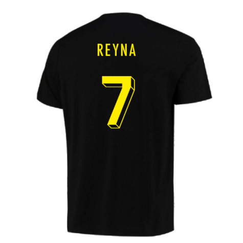 2023-2024 Borussia Dortmund FtblCore AOP Tee (Black) (Reyna 7)