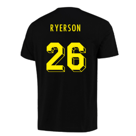 2023-2024 Borussia Dortmund FtblCore AOP Tee (Black) (Ryerson 26)