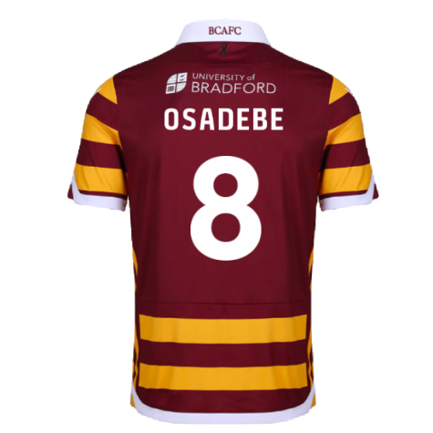 2023-2024 Bradford City Home Shirt (Osadebe 8)