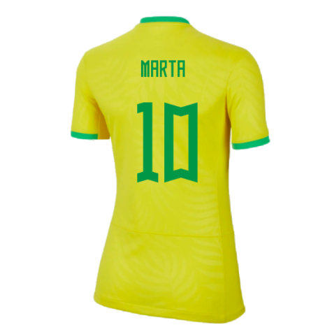 2023-2024 Brazil WWC Home Shirt (Ladies) (Marta 10)