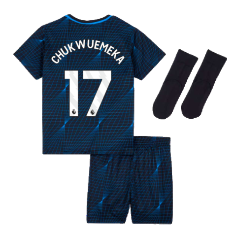 2023-2024 Chelsea Away Baby Kit (Chukwuemeka 17)