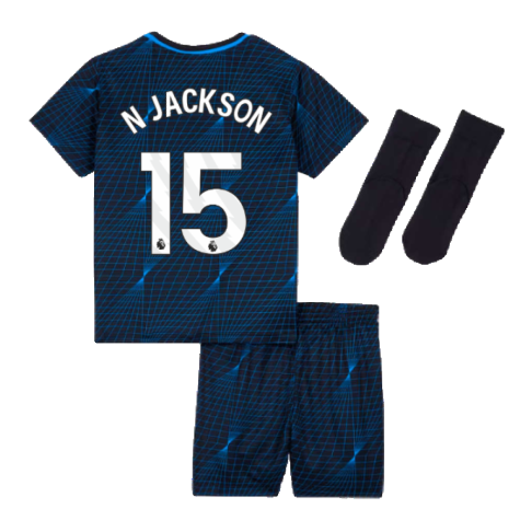 2023-2024 Chelsea Away Baby Kit (N Jackson 15)