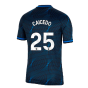 2023-2024 Chelsea Away Football Shirt (Caicedo 25)