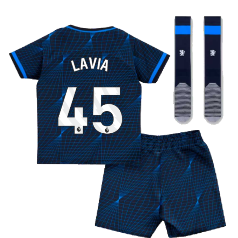 2023-2024 Chelsea Away Mini Kit (Lavia 45)