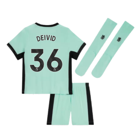2023-2024 Chelsea Little Boys Third Mini Kit (Deivid 36)