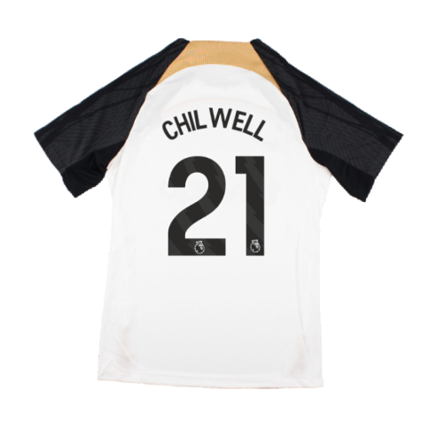 2023-2024 Chelsea Strike Training Shirt (White) (CHILWELL 21)