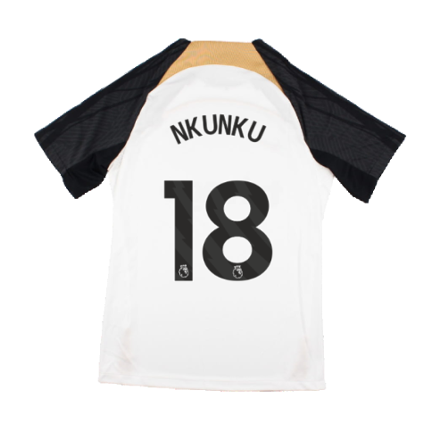2023-2024 Chelsea Training Shirt (White) - Kids (Nkunku 18)